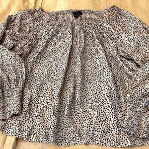 Sanctuary Women’s On/Off the Shoulder Long Sleeve Blouse with smocked cuffs.